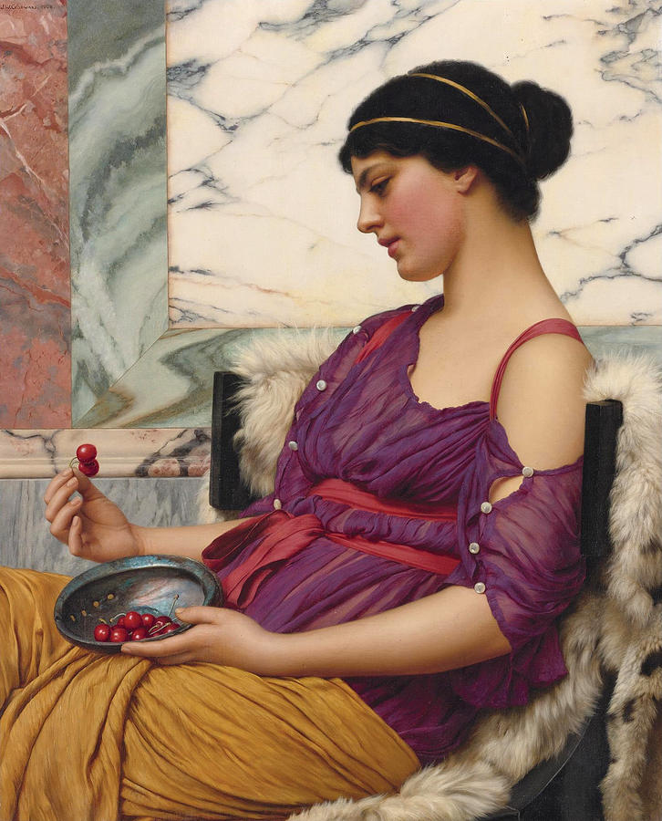 726x900 Ismenia Painting By John William Godward - Godward Painting