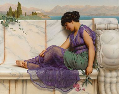379x300 John William Godward - Godward Painting