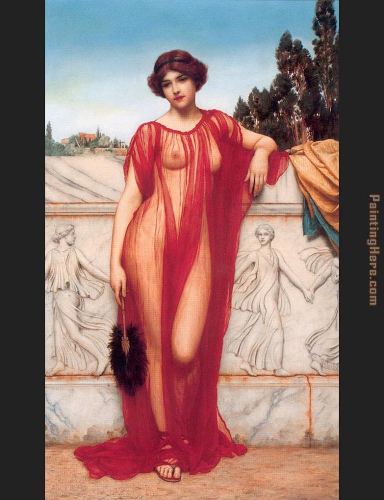 753x980 John William Godward Athenais Painting Anysize 50% Off - Godward Painting