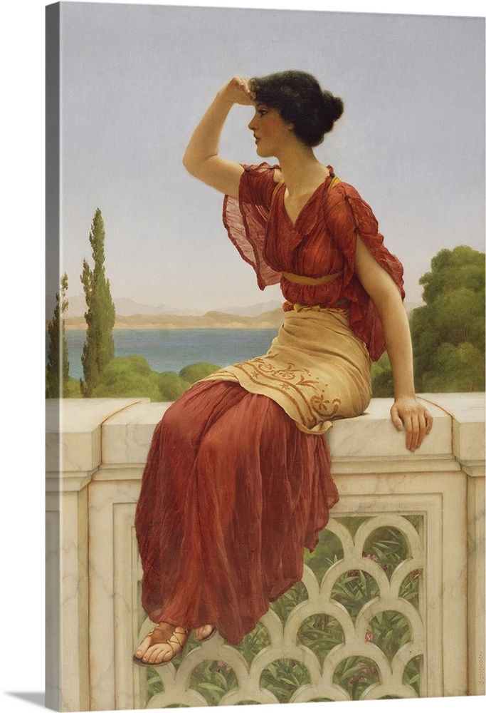 683x1000 The Signal, By John William Godward, 1899, English Painting Wall - Godward Painting