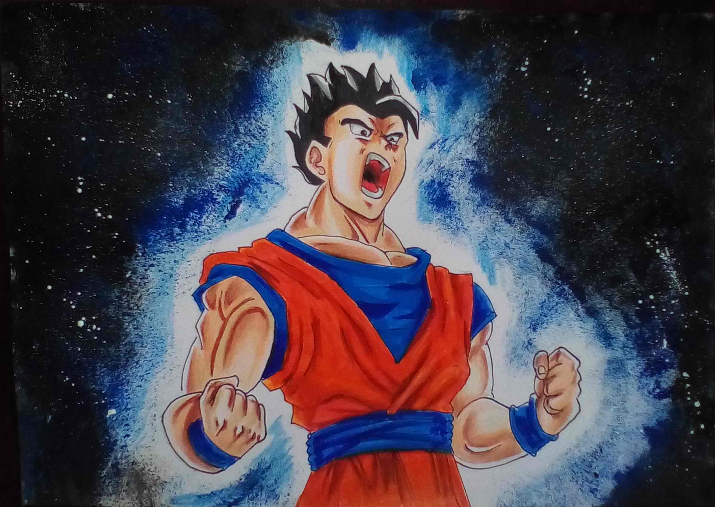 2392x1696 Gohan Mystic (Full Art) - Gohan Painting