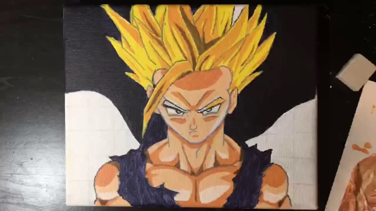 1280x720 How To Paint Gohan Super Saiyan 2 - Gohan Painting