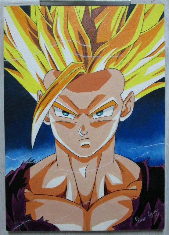 554x768 Pintura Gohan - Gohan Painting