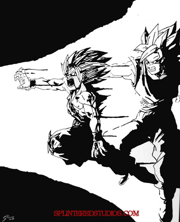 364x450 Dragon Ball Speed Painting - Gohan Painting