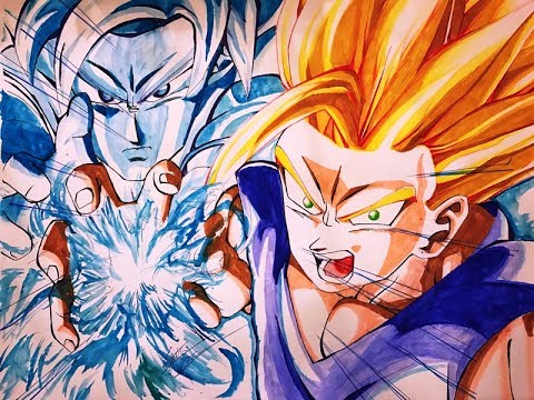 480x360 Dragonball Z Fighters Super Saiyan 2 Gohan Ultimate Attack (Spicy - Gohan Painting