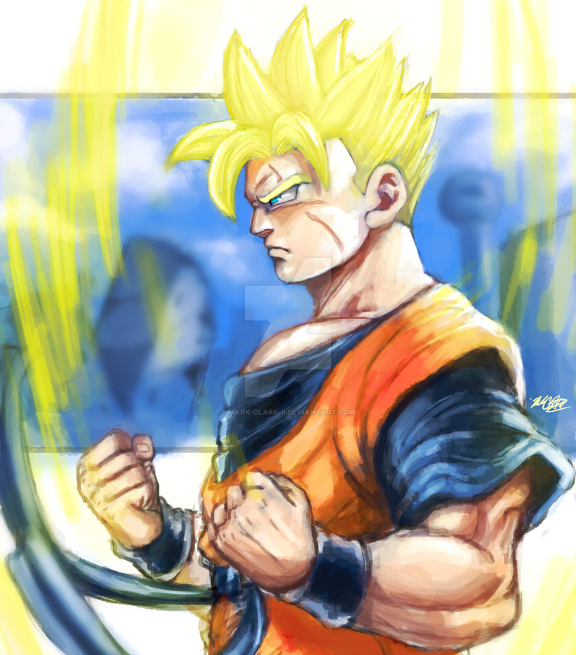 838x953 Future Gohan Painting By Mark Clark Ii - Gohan Painting
