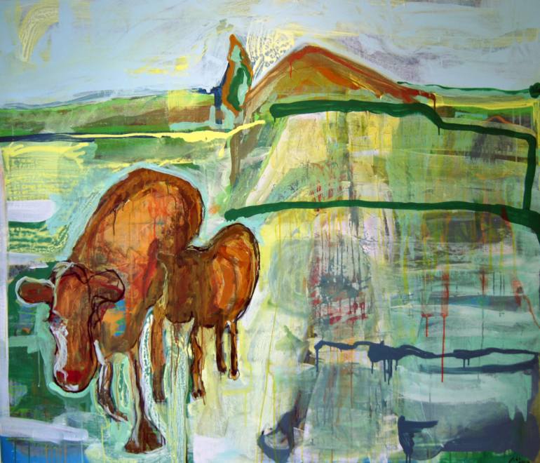 770x660 Saatchi Art Going Home Painting By Maj Gret - Going Home Painting