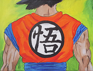 300x232 Vegeta Art - Goku And Vegeta Painting