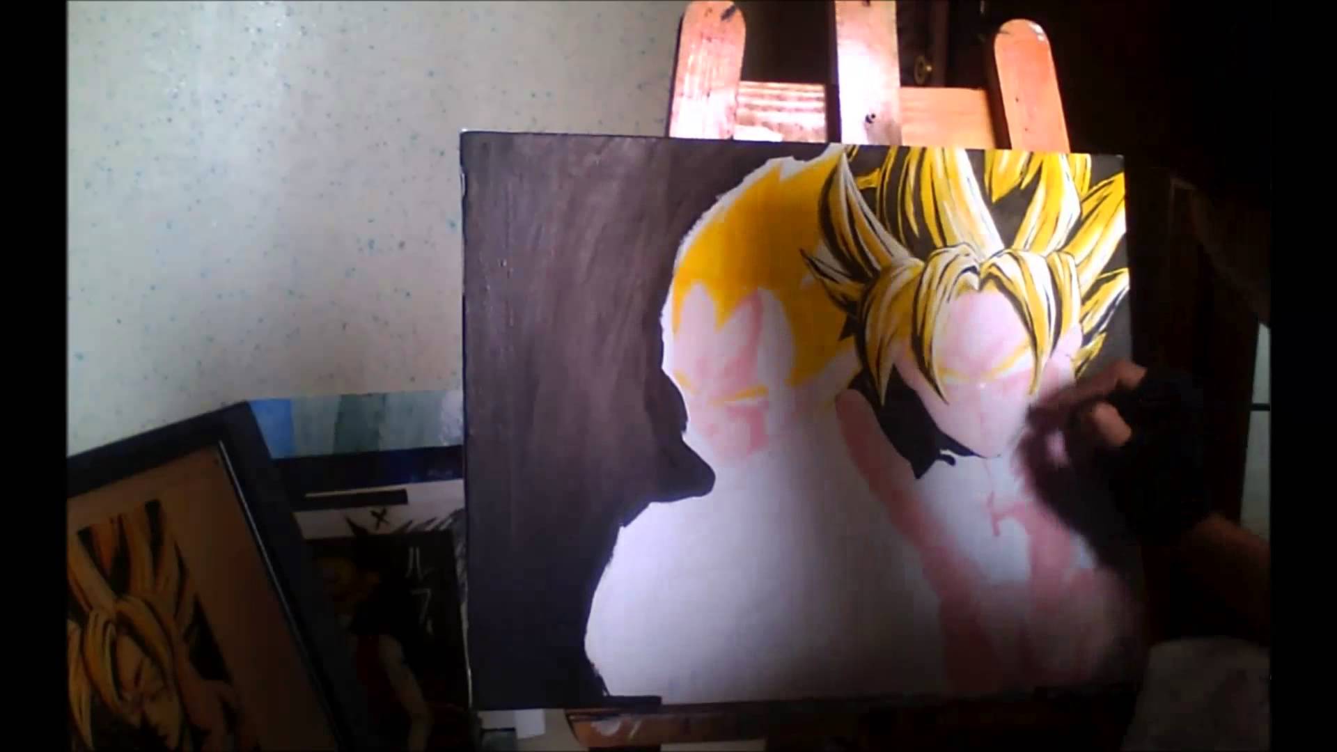 1920x1080 Goku And Vegeta Painting - Goku And Vegeta Painting