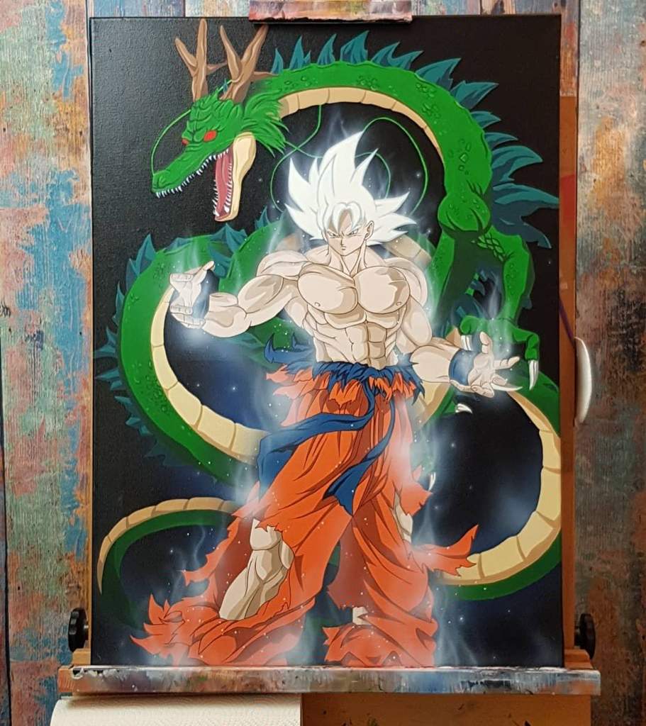 911x1024 Painting Goku Mastered Ultra Instinct Dragonballz Amino - Goku Painting