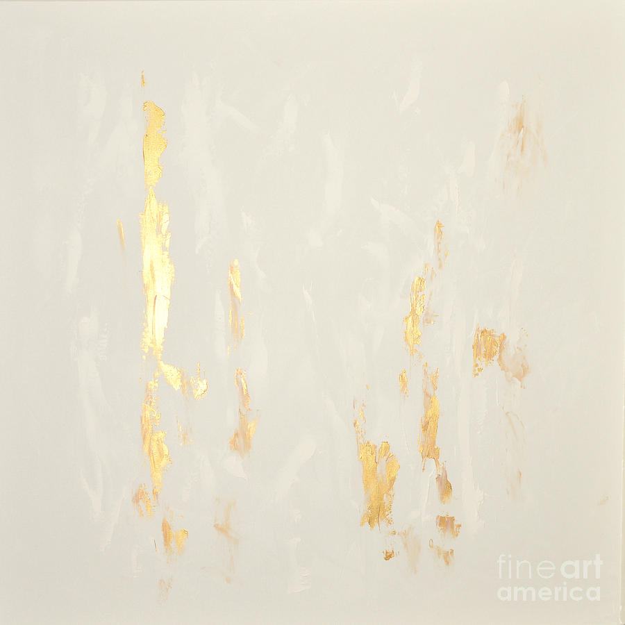 900x900 Gold Abstract Painting Painting By Voros Edit - Gold Abstract Painting