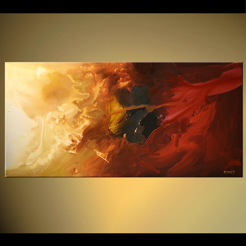 800x800 Painting - Gold Abstract Painting