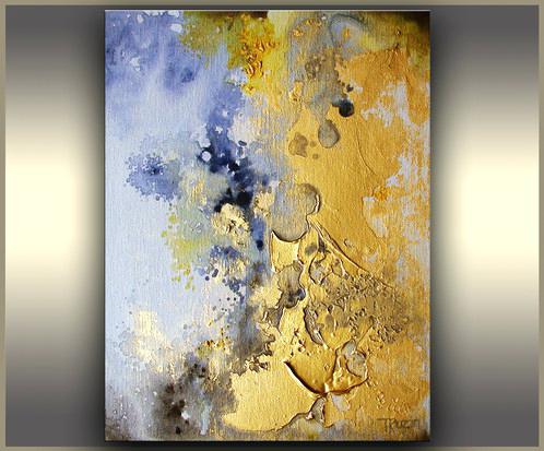 498x413 Gold Abstract Art - Gold Abstract Painting