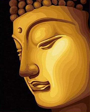 361x450 Greek Art Paintworks Paint Color By Number Kit, Gold - Gold Buddha Painting