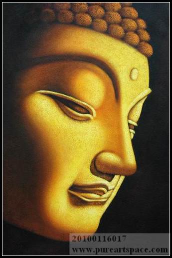 345x516 China Oil Painting Manufacturer Wholesale All Kinds Top Quality - Gold Buddha Painting