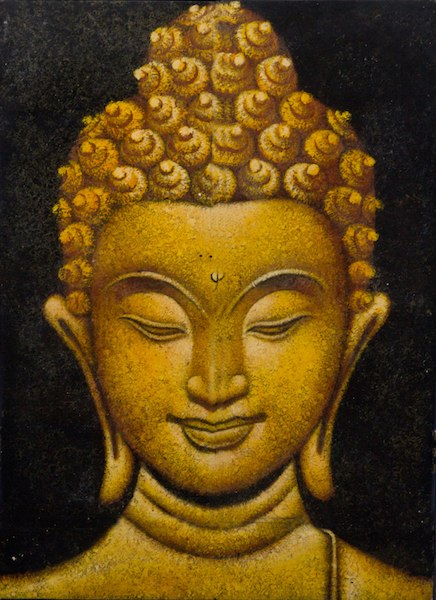 436x600 Buddha26 - Gold Buddha Painting