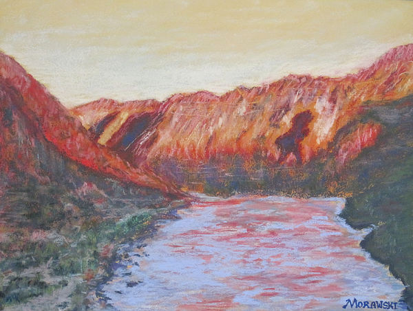 600x453 Gold Canyon On The Colorado Painting By Cindy Morawski - Gold Canyon Painting