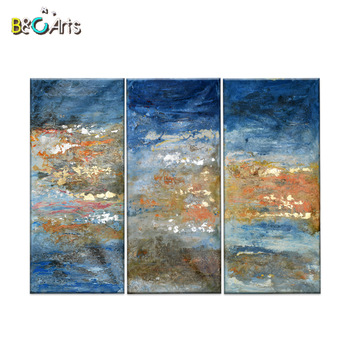 350x350 Beautiful Hand Painted Gold Foil Abstract Wall Art Simple Oil - Gold Foil Painting