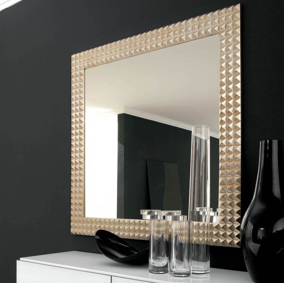 936x934 Decoration Charming Gold Frame Wall Mounted Mirror For Your Room - Gold Frame Black Painting