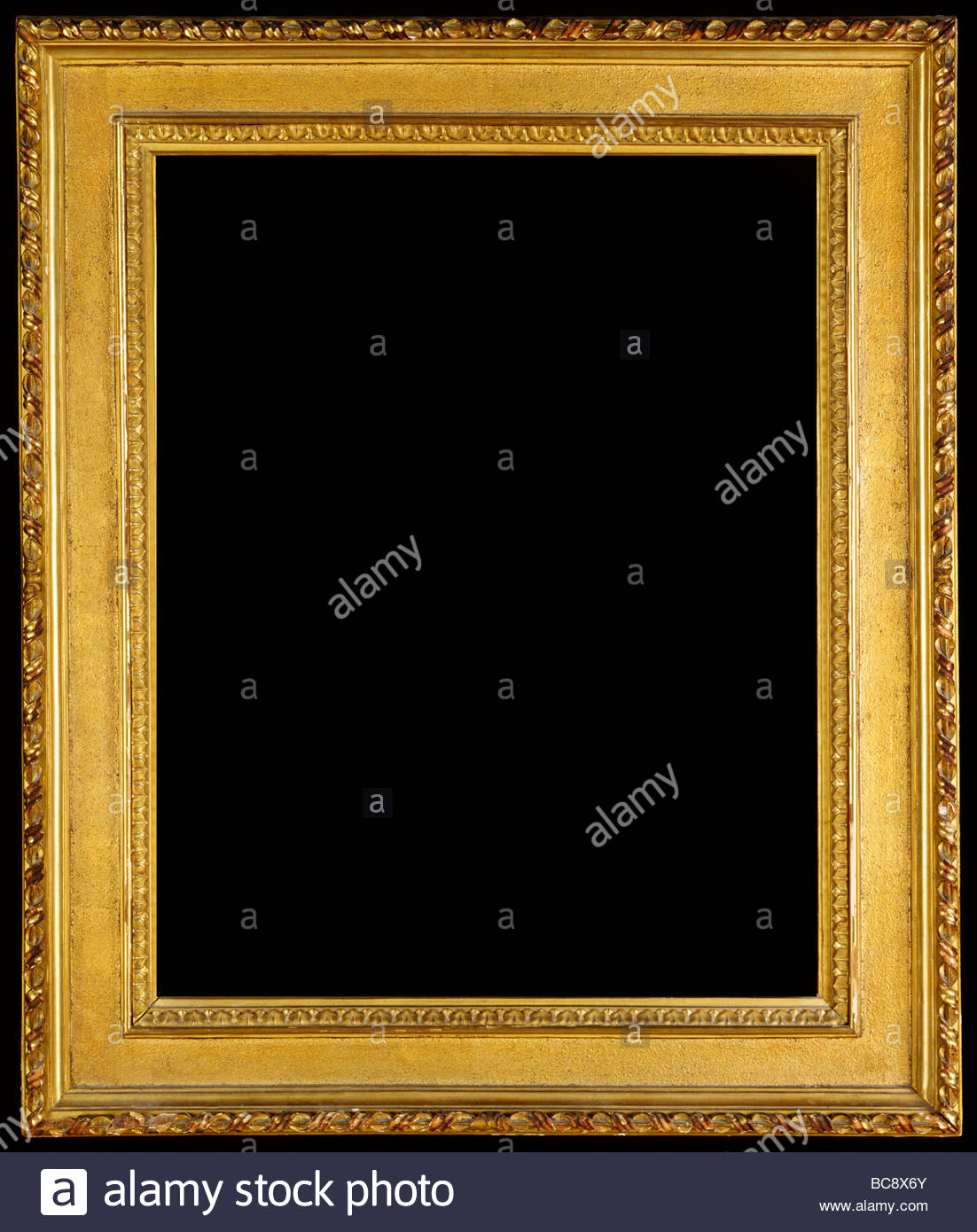 1102x1390 Gold Leaf Oil Painting Frame 100 To 200 Years Old Dropped Out - Gold Frame Black Painting