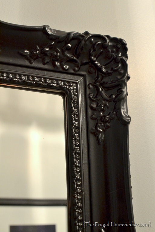 512x768 Spray Painted Gold Yard Sale Mirror {How To Spray Paint A Mirror - Gold Frame Black Painting
