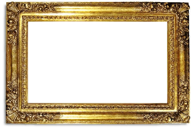 615x413 6 Inch Franklin High Quality Picture Frame - Gold Frame Painting