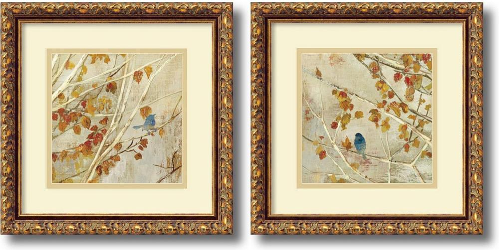 1000x502 Save On Amanti Art Asia Jensen Singing Gold Frame Set Of 2 Framed - Gold Frame Painting