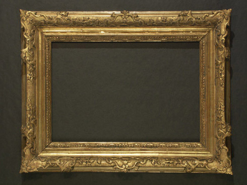 490x368 Vienna Gold Frame, Painting By Robert Schoeller - Gold Frame Painting