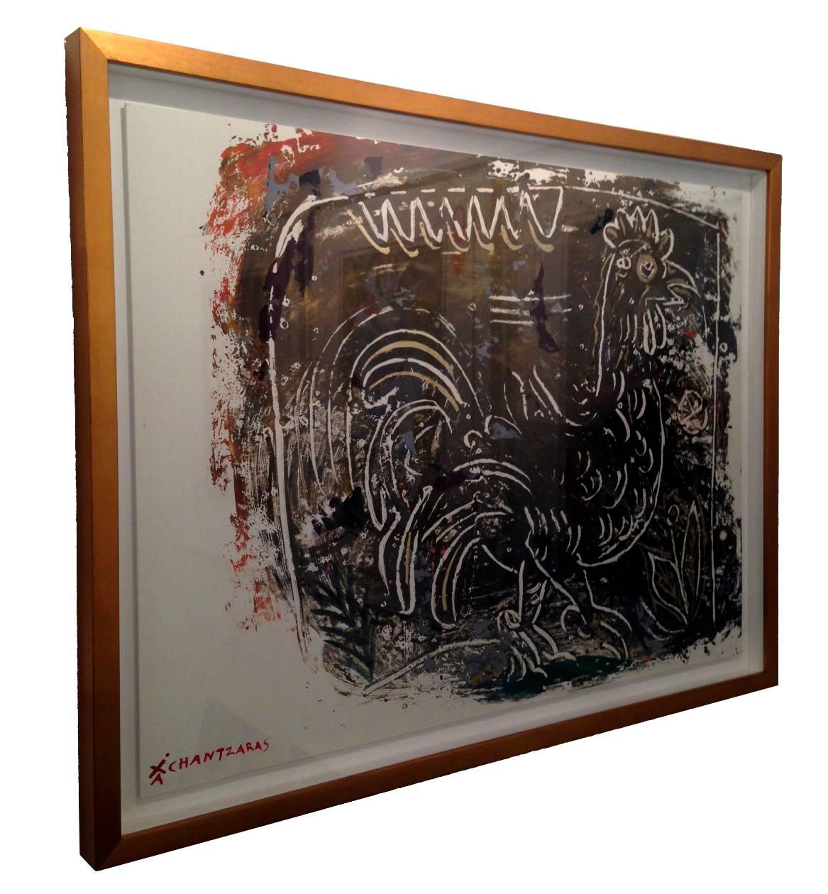 1167x1260 Apostolos Chantzaras - Gold Frame Painting