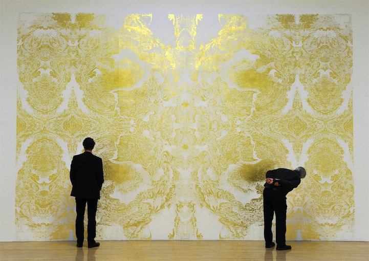 721x510 Brilliant Award Winning Gold Leaf Painting By Richard Wright - Gold Leaf Painting