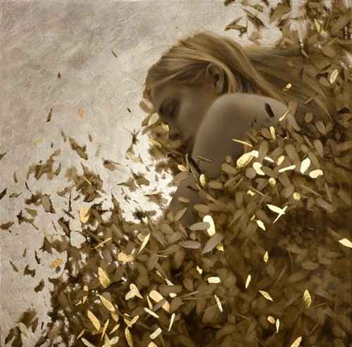 500x493 Gold Leaf Oil Painting By Brad Kunkle - Gold Leaf Painting Artist