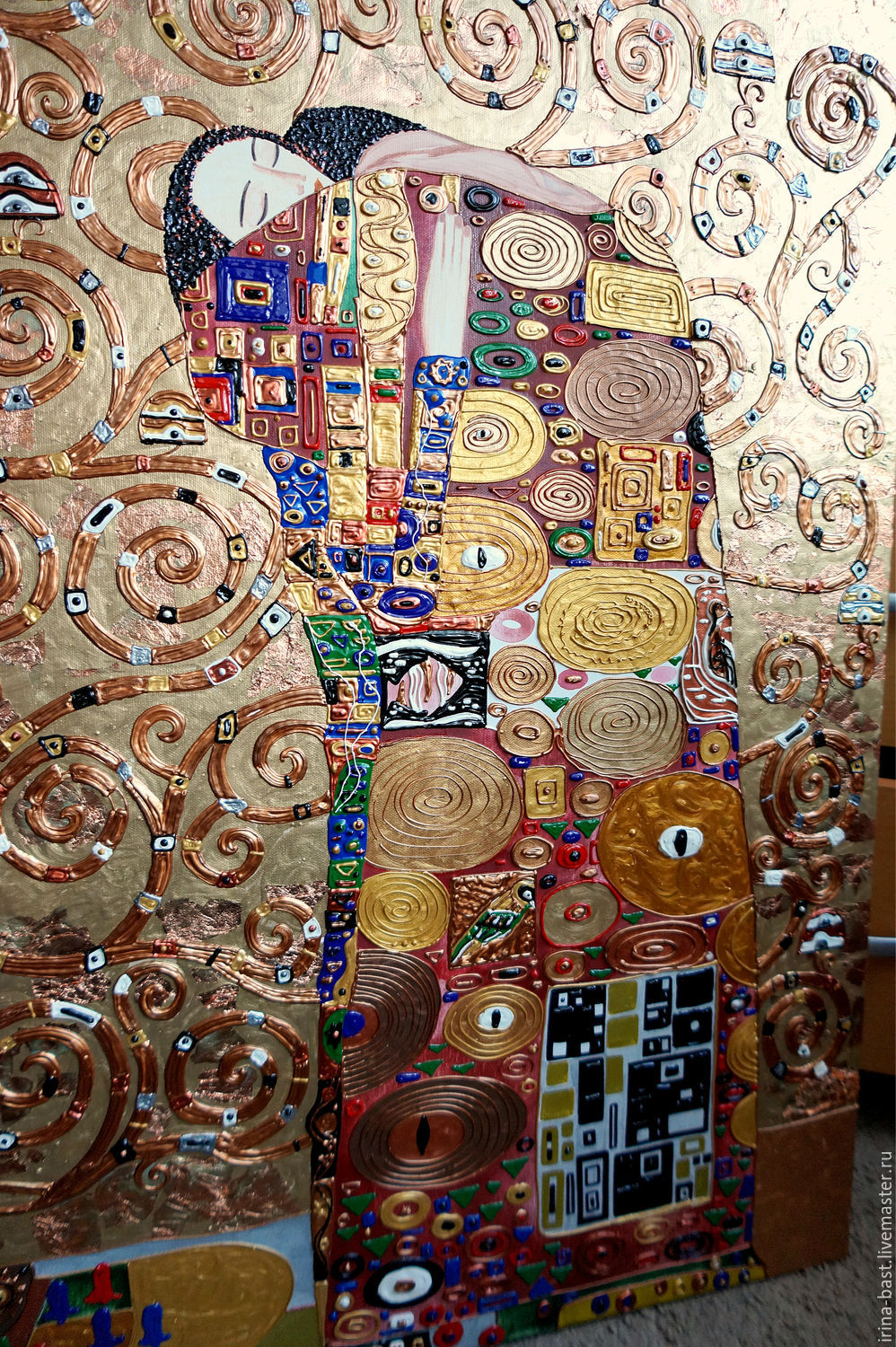 998x1500 Painting Ecstasy. The Tree Of Life. Gustav Klimt. Gold Petal - Gold Leaf Painting Artist
