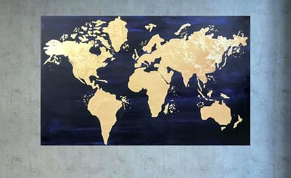 570x349 Gold Leaf Painting On Canvas How To Apply Gold Leaf To Canvas - Gold Leaf Painting On Canvas