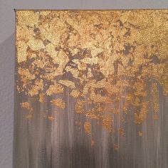 236x236 How To Make Diy Gold Leaf Abstract Art. Love This! Create - Gold Leaf Painting On Canvas