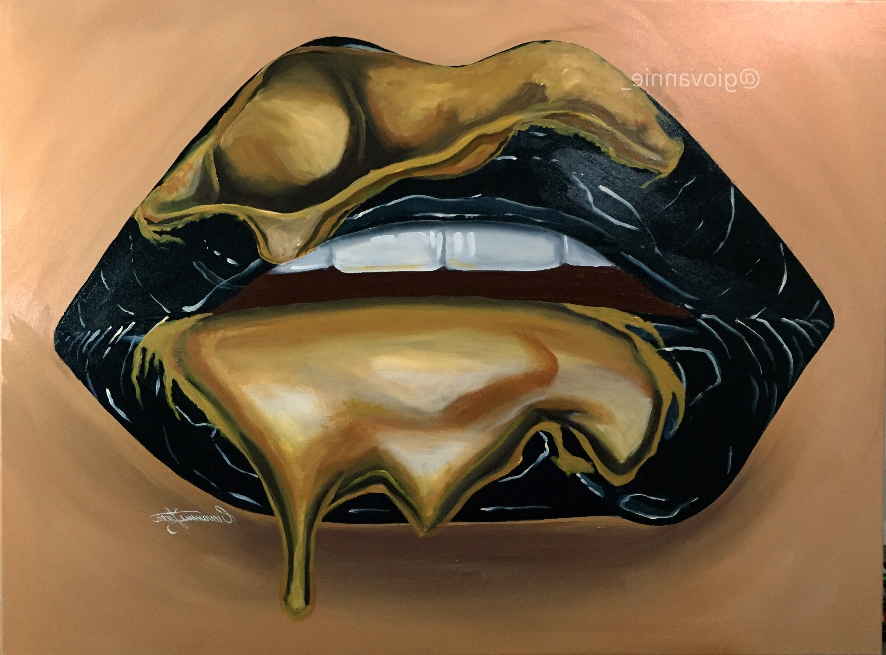 Современное искусство губы