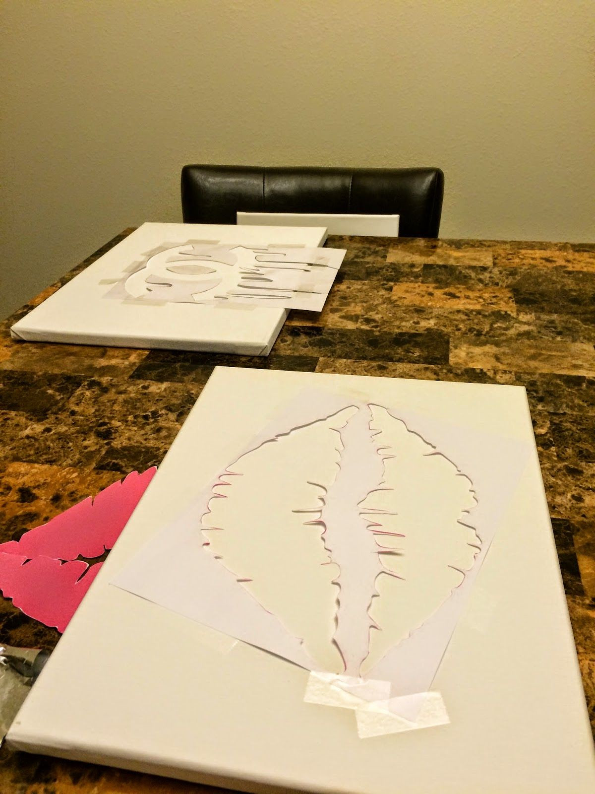 1200x1600 How To Frame A Canvas Painting Yourself Best Of Makeupbyxtinaa Diy - Gold Lips Painting