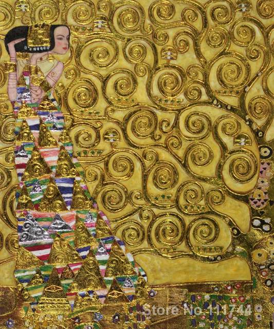 533x640 Online Shop Gold Paintings Of Famous Artist Expectation (Luxury - Gold Painting