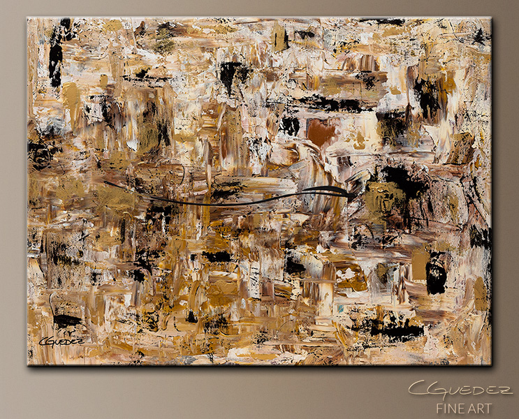 743x600 Hand Made Wall Art Touch Of Gold - Gold Painting