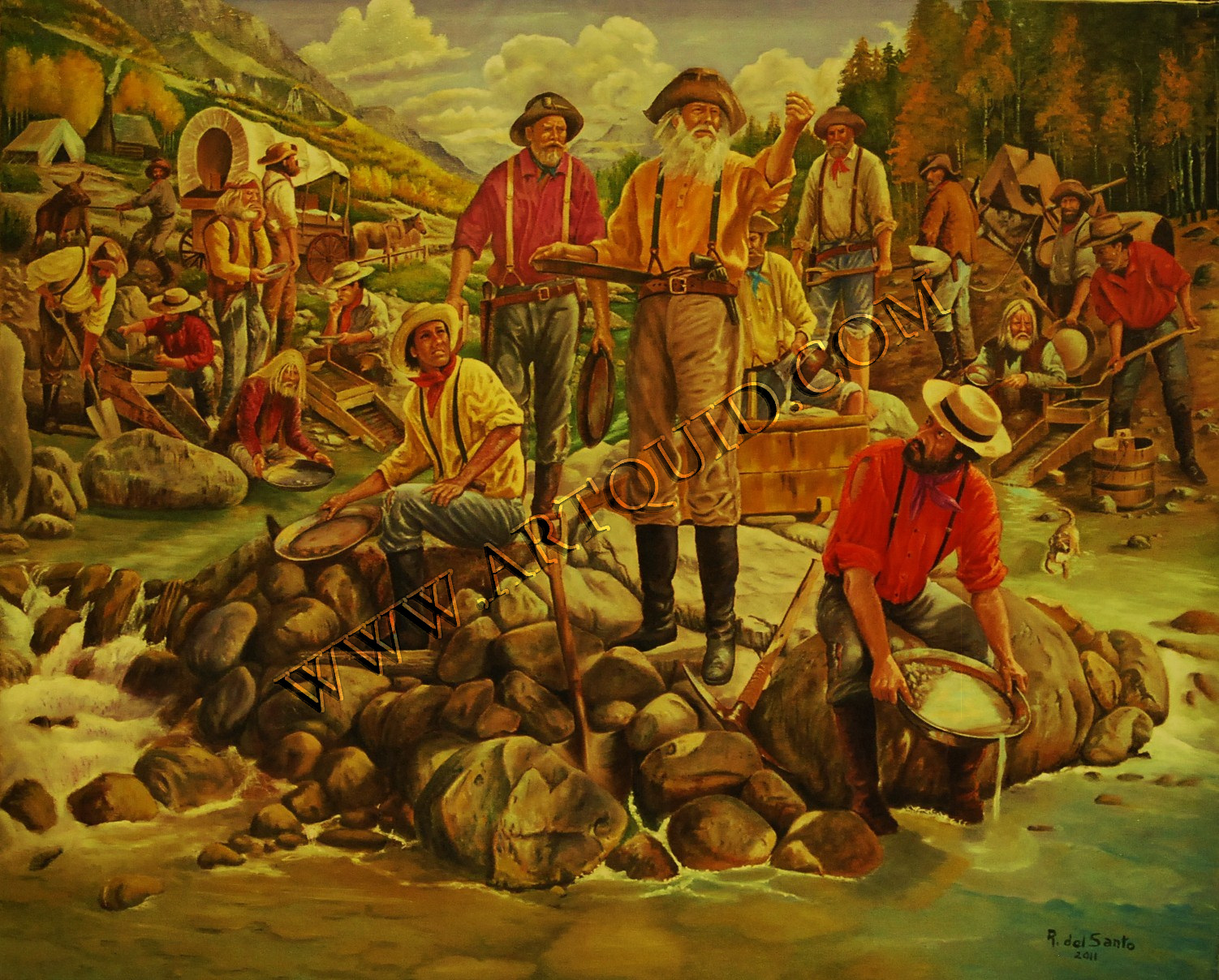 Gold Rush Painting at Explore collection of Gold
