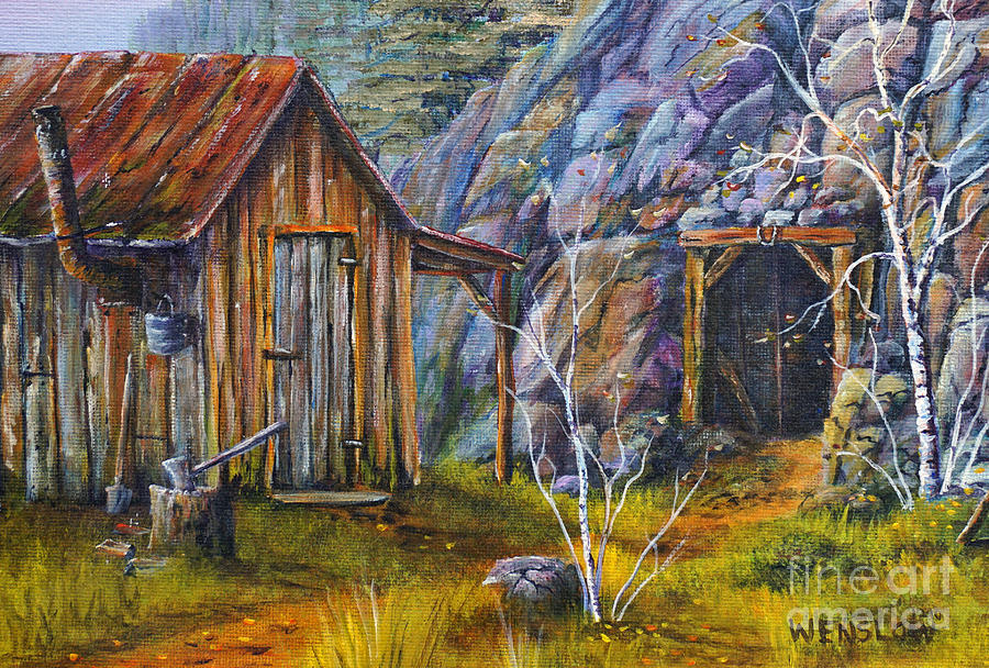 900x608 Gold Rush Painting By Wayne Enslow - Gold Rush Painting