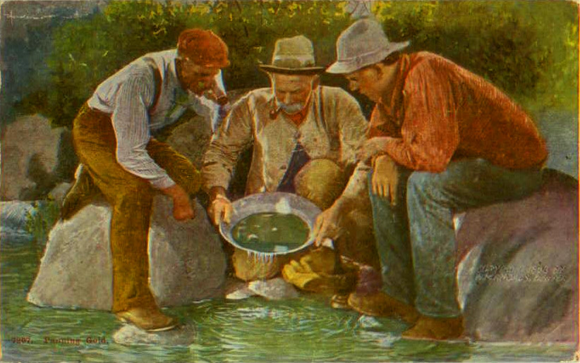 822x515 Oregon Had Inside Track On California's Gold Rush Offbeat Oregon - Gold Rush Painting