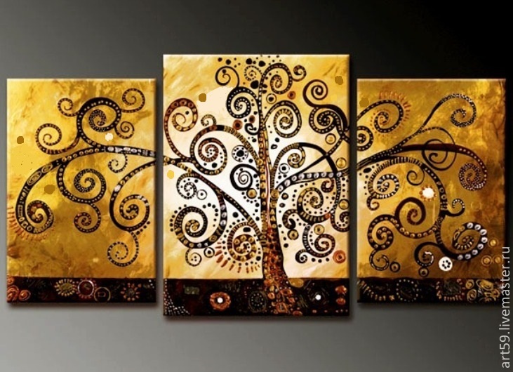 731x530 Golden Tree Shop Online On Livemaster With Shipping - Gold Tree Painting