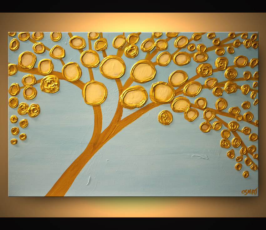 850x735 Painting - Gold Tree Painting