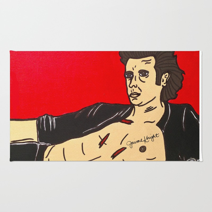 700x700 Jeff Goldblum Must Go Faster Rug By Jaimeknight Society6 - Goldblum Painting