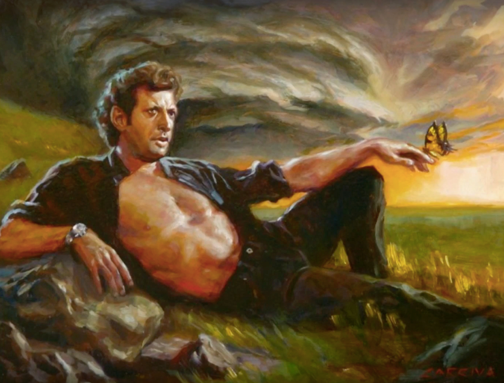 1029x782 Jeff Goldblum Oil Painting The Mary Sue - Goldblum Painting