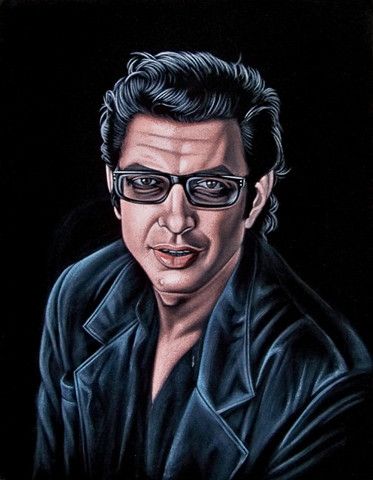 373x480 Bruce White Jeff Goldblum Velvet Painting Geek Stuff - Goldblum Painting