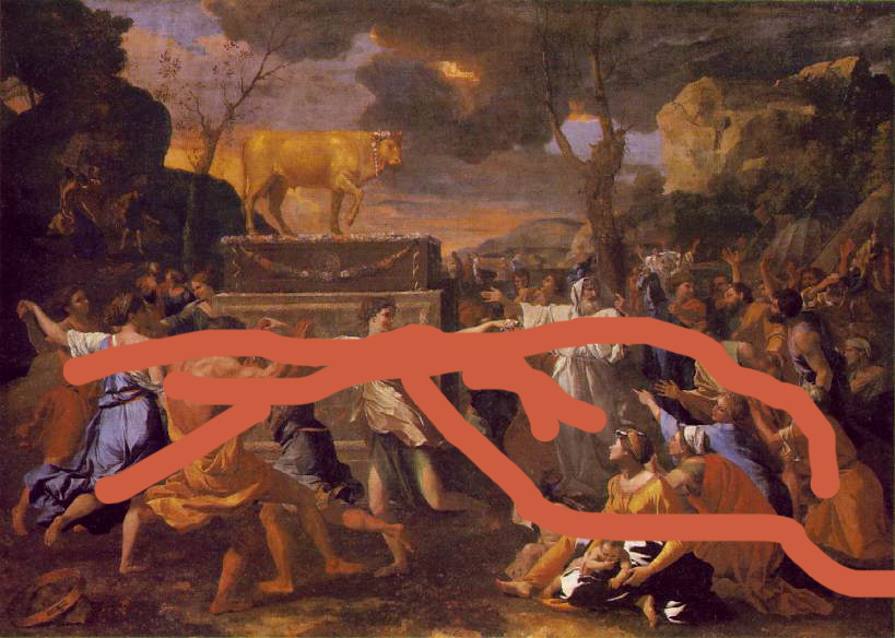 819x584 Should We Be Vandalising Art A Bit More Often Art's - Golden Calf Painting