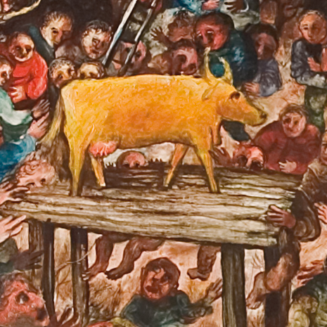 465x465 The Golden Calf, Painting By Arthur Boyd - Golden Calf Painting