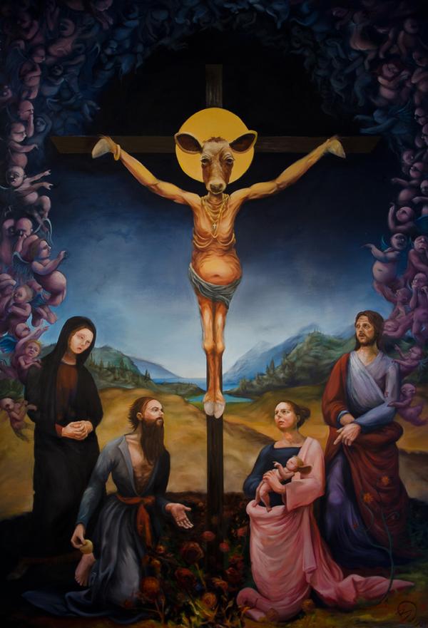 600x881 The Golden Calf - Golden Calf Painting