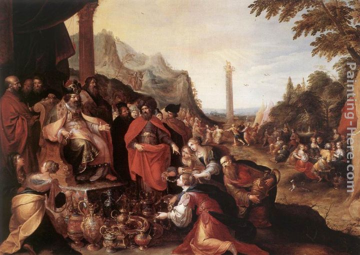720x510 Frans The Younger Francken Worship Of The Golden Calf Painting - Golden Calf Painting